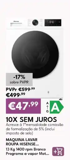 Radio Popular maquina lavar roupa hisense promoção