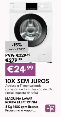 Radio Popular Máquina lavar roupa electronia promoção