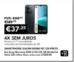 Radio Popular Smartphone xiaomi redmi 15c 128 preto promoção