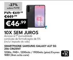 Radio Popular smartphone samsung galaxy a37 5g 256 cinzent promoção