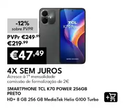 Radio Popular smartphone tcl k70 power 256gb preto promoção