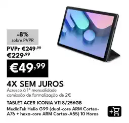 Radio Popular tablet acer iconia v11 8/256gb promoção