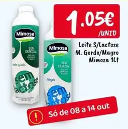 Ponto Fresco Mimosa leite s/lactose m. gordo/magro promoção