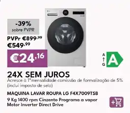 Radio Popular Máquina lavar roupa lg f4x7009tsb promoção
