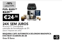Radio Popular máquina café automática delonghi magnifica promoção