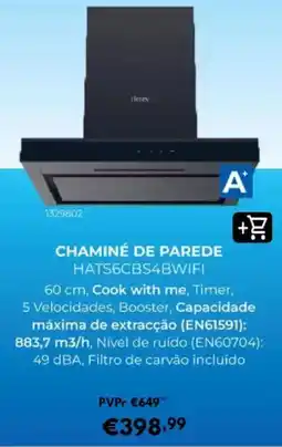 Radio Popular Honey chaminé de parede hats6cbs4bwifi promoção