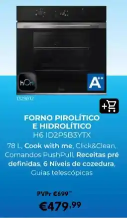 Radio Popular hOn forno pirolítico e hidrolítico h6 id2p5b3ytx promoção