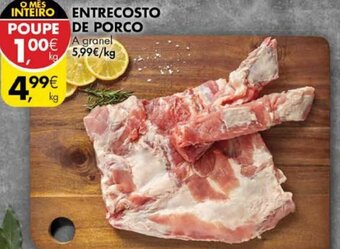 Pingo Doce Entrecosto de Porco promoção