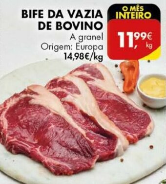 Pingo Doce Bife da Vazia de Bovino promoção