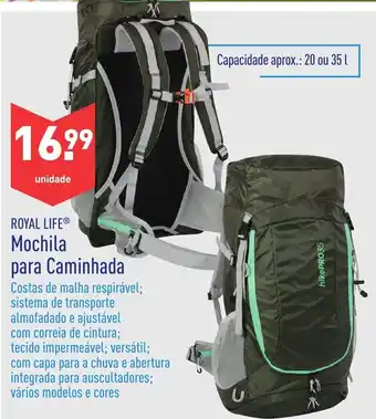 ALDI Royal Life Mochila para Caminhada promoção