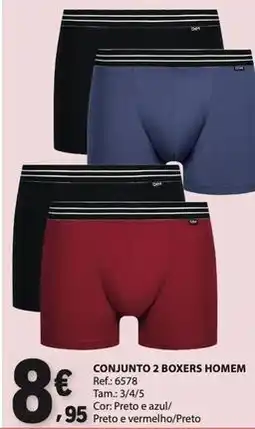 E.Leclerc Dim - conjunto 2 boxers homem promoção