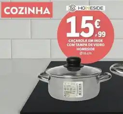 E.Leclerc com - caçarola em inox com tampa de vidro promoção