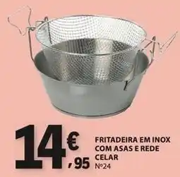 E.Leclerc com - fritadeira em inox com asas e rede celar promoção
