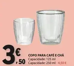 E.Leclerc Copo para café e chá promoção