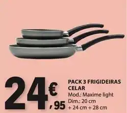 E.Leclerc Celar - pack 3 frigideiras promoção