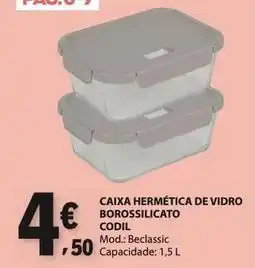 E.Leclerc Caixa hermetica de vidro borossilicato promoção
