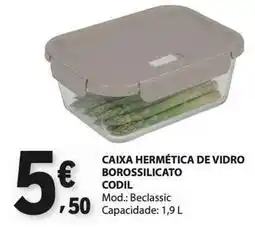 E.Leclerc Caixa hermetica de vidro borossilicato promoção
