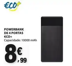 E.Leclerc €co+ - powerbank de 4 portas eco+ promoção