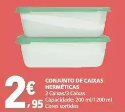 E.Leclerc Conjunto de caixas hermeticas promoção