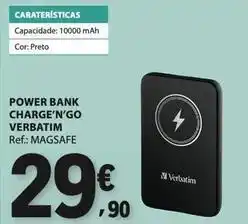 E.Leclerc Verbatim - power bank charge'n'go promoção