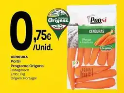 Intermarché Porsi - cenoura promoção