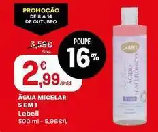 Intermarché Labell - agua micelar 5 em 1 promoção