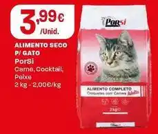 Intermarché Porsi - alimento seco p/gato promoção