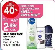 Intermarché Nivea - desodorizante em spray promoção