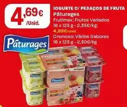 Intermarché Páturages - iogurte c/pedaços de fruta promoção