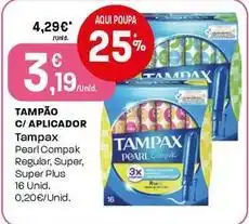 Intermarché Tampax - tampão c/aplicador promoção