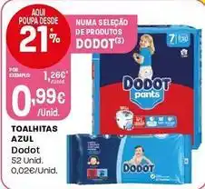 Intermarché Dodot - toalhitas azul promoção