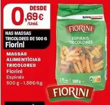 Intermarché Fiorini - massas alimenticias tricolores promoção