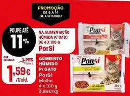Intermarché Porsi - alimeto húmido p/ gato promoção