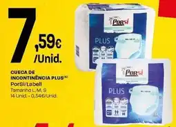 Intermarché Porsi - cueca de incontinencia plus promoção