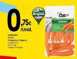 Intermarché Porsi - cenoura promoção