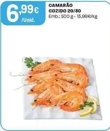 Intermarché Camarão cozido 20/30 promoção