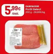 Intermarché Porsi select - carpaccio promoção