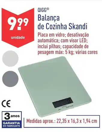 ALDI Qigg Blanca de Cozinha Skandi promoção