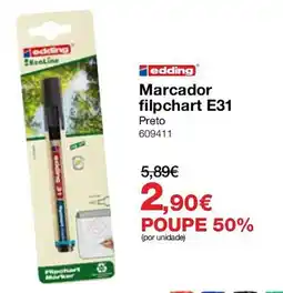 Staples Marcador filpchart E31 Preto promoção