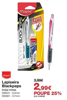 Staples Lapiseira Blackpeps promoção