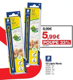 Staples 12 Lápis Noris promoção