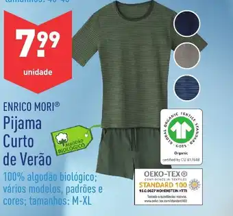 ALDI Pijama Curto de Verão promoção