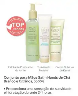 Mary Kay Conjunto para Mãos Satin Hands de Chá Branco e Citrinos promoção