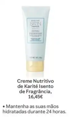 Mary Kay Mary Kay Creme Nutritivo de Karité Isento de Fragrância promoção
