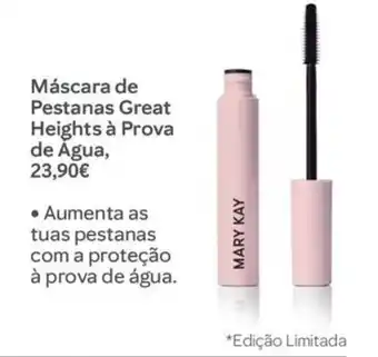 Máscara de pestanas great heights à prova de água mary kay