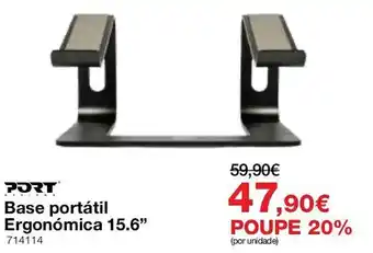 Port base portátil ergonómica 15.6"