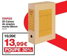 Staples Staples caixas de arquivo morto promoção