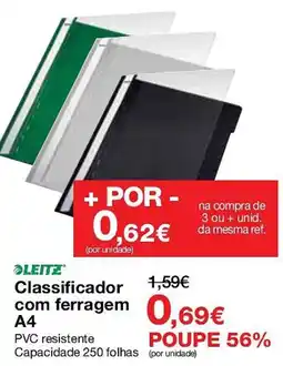 Staples Classificador leitz com ferragem a4 promoção
