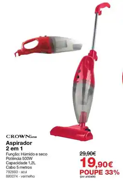 Staples Aspirador 2 em 1 promoção