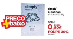 Staples simply elásticos promoção